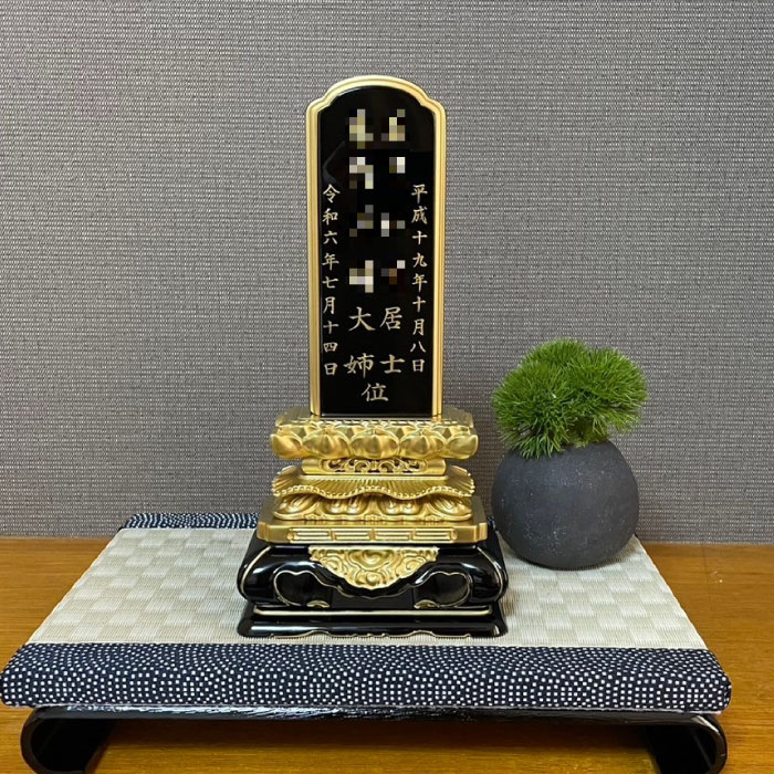 黒塗り位牌 「上等猫丸位牌 5．5寸」 位牌・過去帳・お仏壇・寺院 