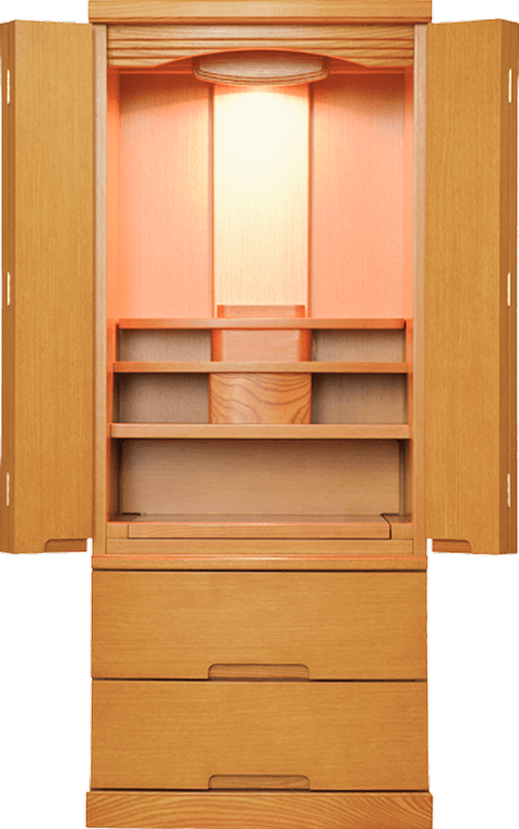 はるか 台付きモダン仏壇